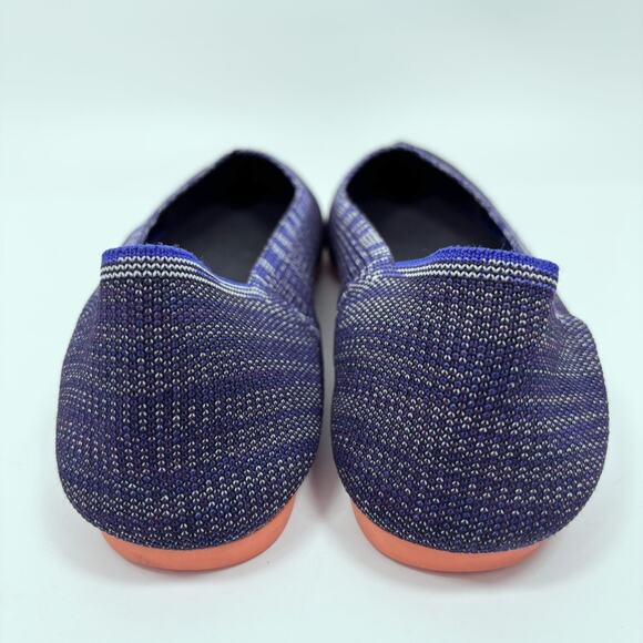 Rothy's The Point 10.5 Bright Blue Birdseye Pointed Toe Flats Shoes Retired - Picture 4 of 8